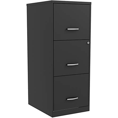 NuSparc 3-Drawer Locking Filing Cabinet, Welded Steel