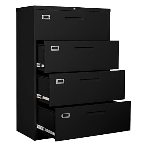 BYNSOE 4-Drawer Lateral File Cabinet, 28.4 in