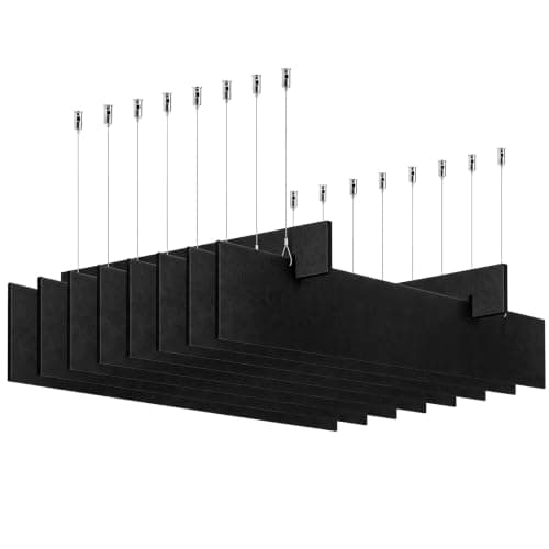 ElaraBerry Hanging Ceiling Panels, Rectangle, 8-Pack