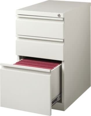 Staples Mobile Pedestal File Cabinet, 3-Drawer
