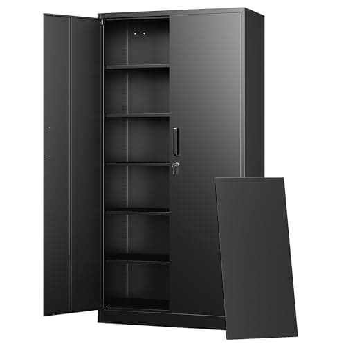 Letaya 71 in Steel Storage Cabinet, 5 Shelves