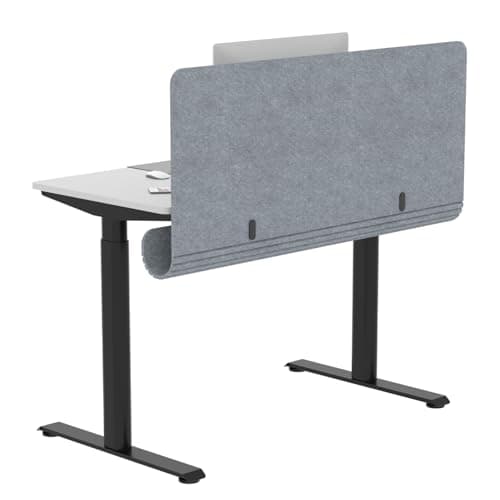 ERGO COLLECT Desk Privacy Panel with Cable Tray, 47.2 x 22.5 in