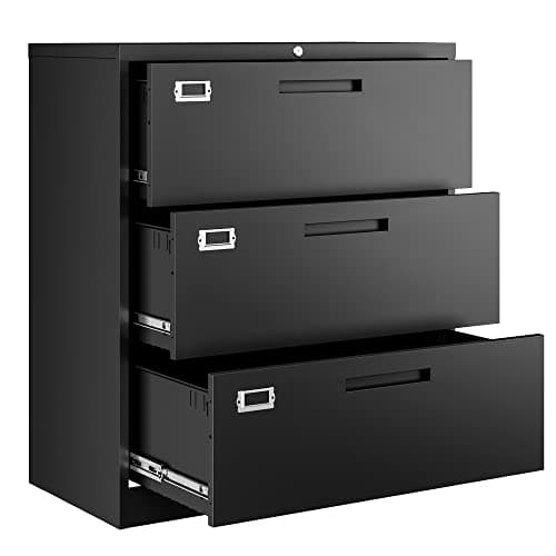 Letaya 3-Drawer Lateral File Cabinet, 36 in Wide (AA1)