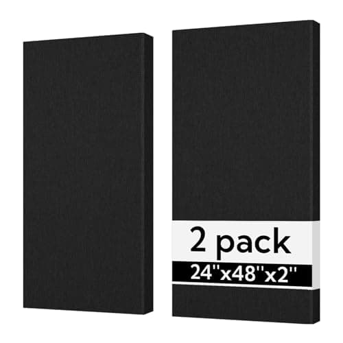 Olanglab Fiberglass Acoustic Panel 2-Pack, 24 x 48 x 2 in