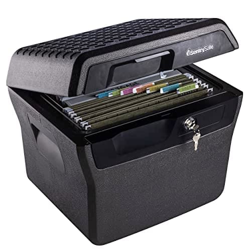 SentrySafe Fireproof and Waterproof Lock Box, 0.66 cu ft
