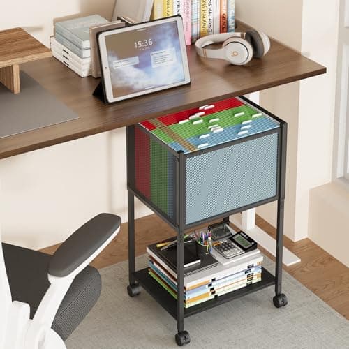 Sbanmao Narrow Rolling File Cart, Letter/Legal