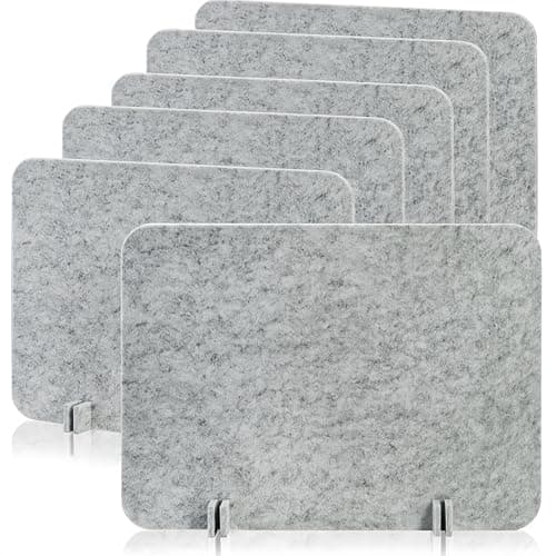 Eorbow Acoustic Desk Privacy Panels, 6-Pack 24 x 16 in