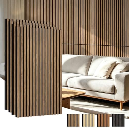 Art3d Acoustic Wood Slat Panel, 4-Pack 47 x 23.6 in